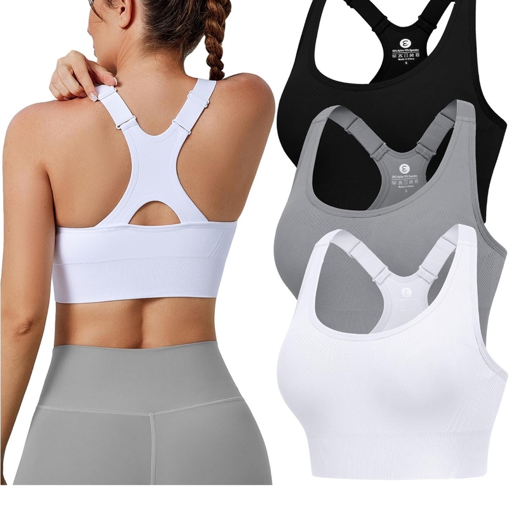 Women's sports bras trio